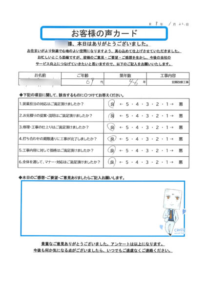 栃木市 S様のお声