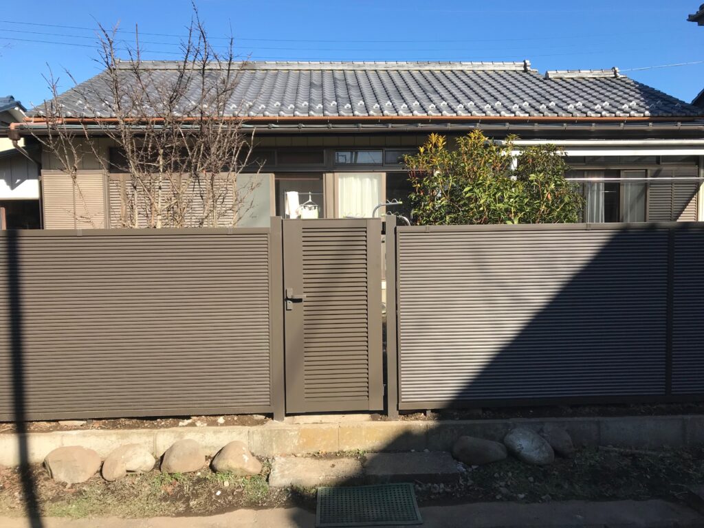 栃木市 M様 フェンス工事事例