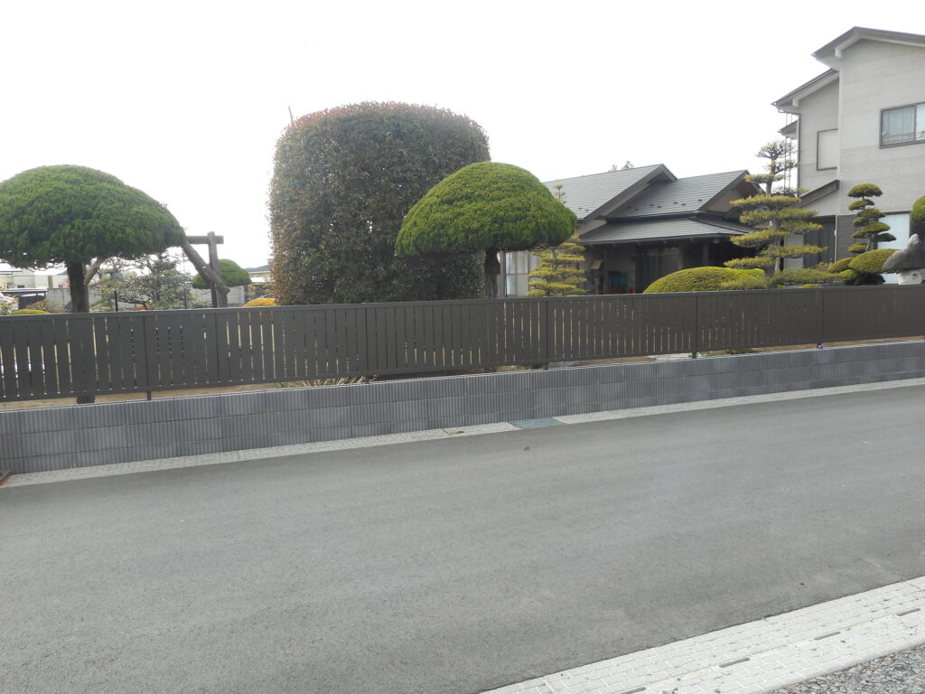 栃木市 T様 フェンス工事事例