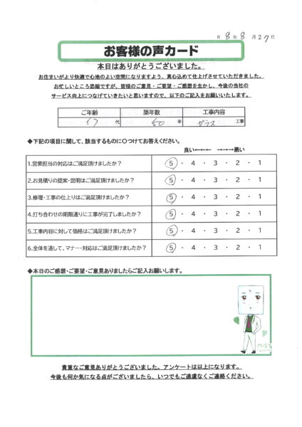 栃木市 T様のお声