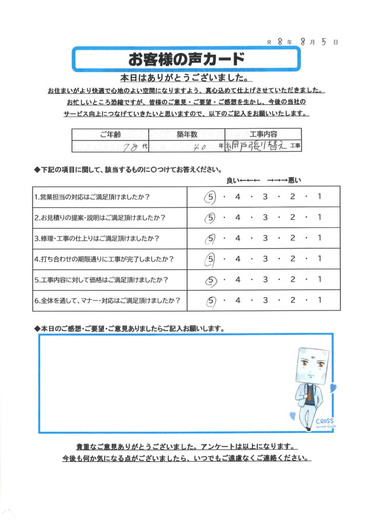 栃木市 T様のお声