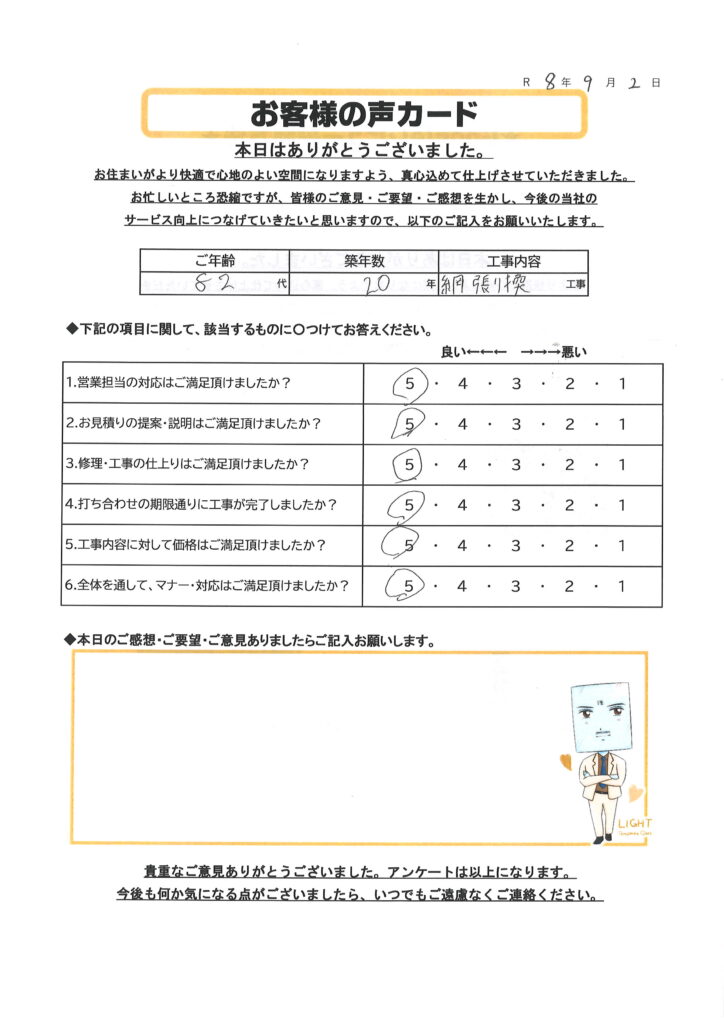 栃木市 O様のお声