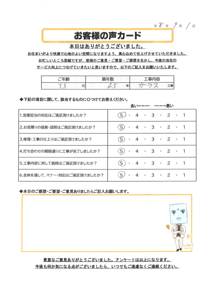 栃木市 S様のお声