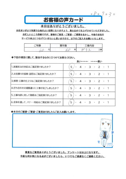栃木市 S様のお声
