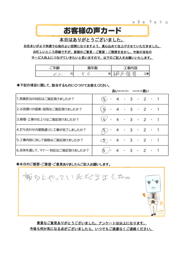 栃木市 S様のお声